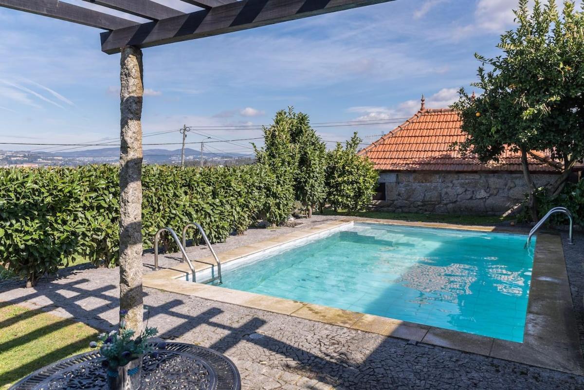 Villa Pequena Casa Rustica Com Piscina Penafiel Esterno foto