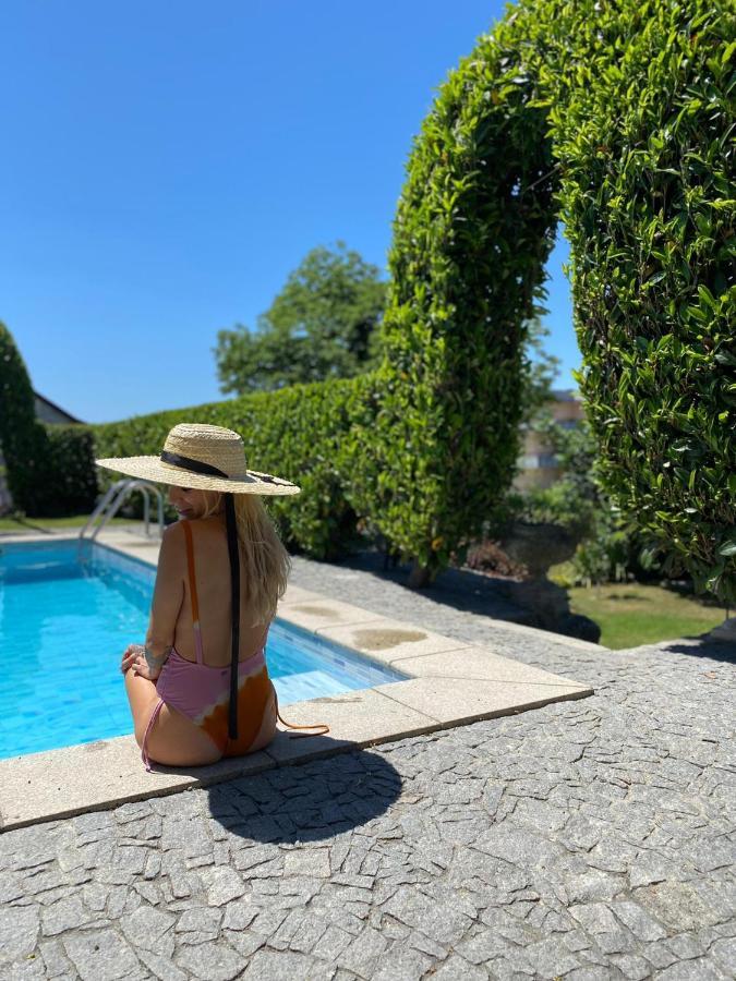 Villa Pequena Casa Rustica Com Piscina Penafiel Esterno foto